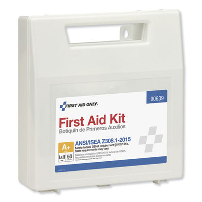 First Aid Only ANSI Class A+ First Aid Kit for 50 People, 183 Pieces, Plastic Case 90639