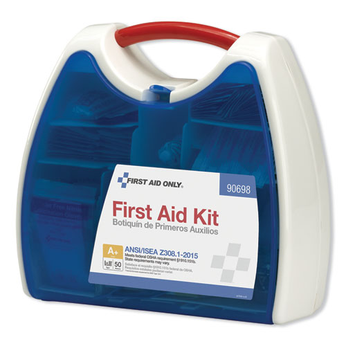 First Aid Only ReadyCare First Aid Kit for 50 People, ANSI A+, 238 Pieces, Plastic Case 90698