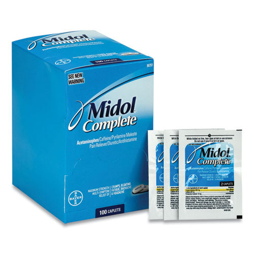 Midol Complete Menstrual Caplets, Two-Pack, 50 Packs-Box 90751