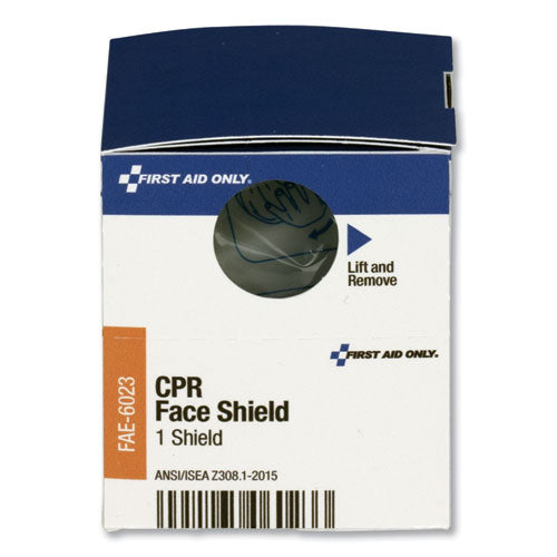 First Aid Only SmartCompliance CPR Face Shield and Breathing Barrier, Plastic, One Size Fits Most FAE-6023