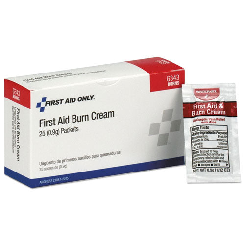 First Aid Only 24 Unit ANSI Class A+ Refill, Burn Cream, 25-Box G343