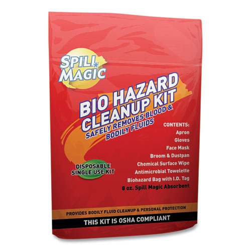 Spill Magic Biohazard Spill CleanUp, 3-4" x 6" x 9" SM-BIOHAZARD