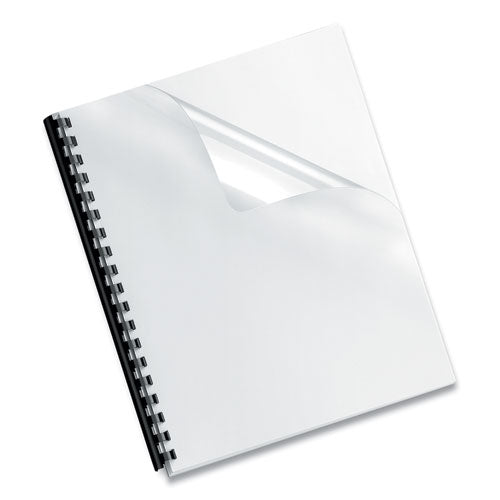 Fellowes Crystals Presentation Covers with Square Corners, 11 x 8 1-2, Clear, 200-Pack 5204303