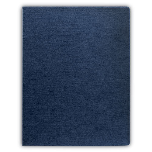 Fellowes Linen Texture Binding System Covers, 11-1-4 x 8-3-4, Navy, 200-Pack 52113