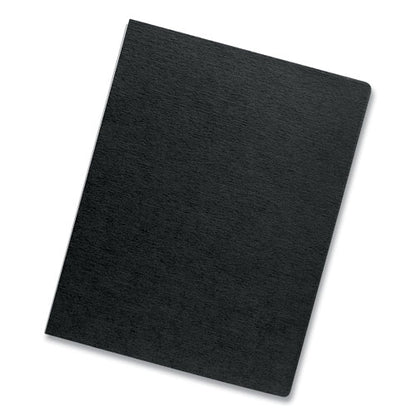 Fellowes Linen Texture Binding System Covers, 11.25 x 8.75, Black, 200-Pack 52115