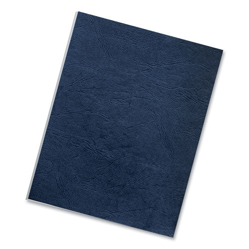 Fellowes Classic Grain Texture Binding System Covers, 11 x 8.5, Navy, 50-Pack 52124
