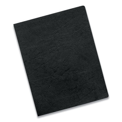 Fellowes Executive Leather-Like Presentation Cover, Round, 11-1-4 x 8-3-4, Black, 50-PK 52146