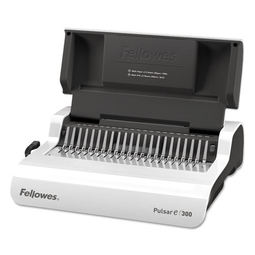Fellowes Pulsar E Electric Comb Binding System, 300 Sheets, 17 x 15 3-8 x 5 1-8, White 5216701