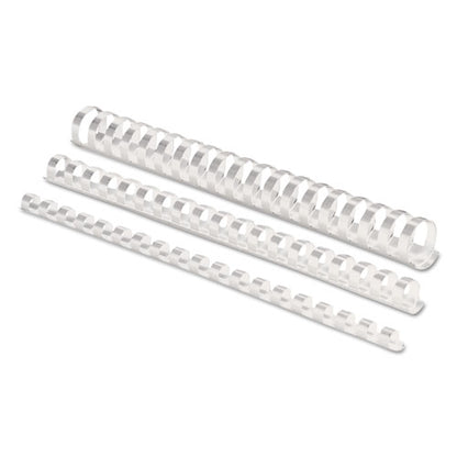 Fellowes Plastic Comb Bindings, 1-2" Diameter, 90 Sheet Capacity, White, 100 Combs-Pack 52372