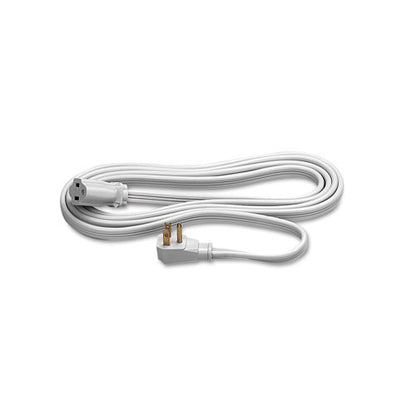 Fellowes Indoor Heavy-Duty Extension Cord, 3-Prong Plug, 1-Outlet, 9ft Length, Gray 99595