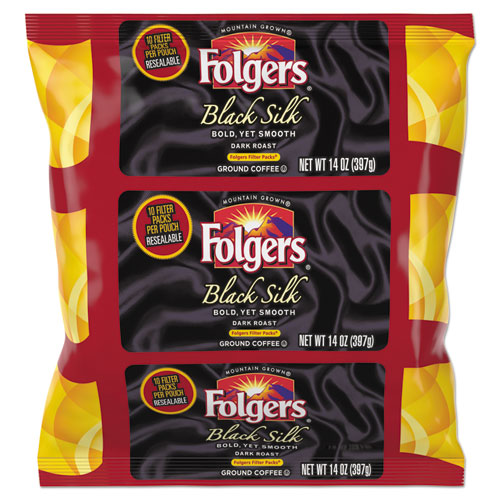 Folgers Coffee Filter Packs Black Silk 1.4 oz Pack (40 Packs) 00016