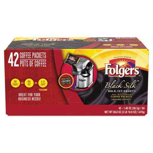 Folgers Coffee Black Silk 1.4 oz Packet (42 Count) 00019