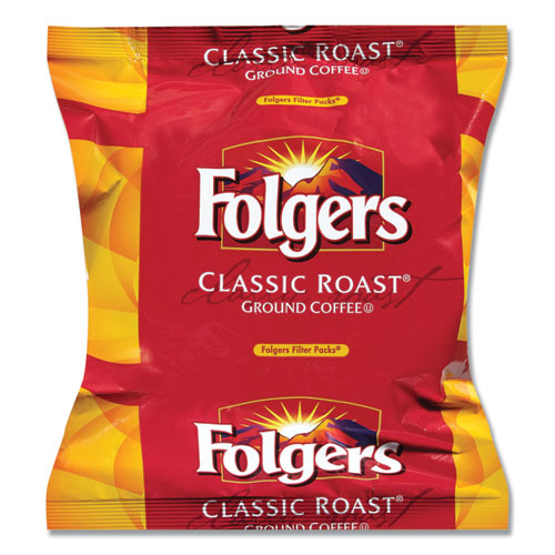 Folgers Coffee Filter Packs, Classic Roast, .9oz, 160-Carton 06114