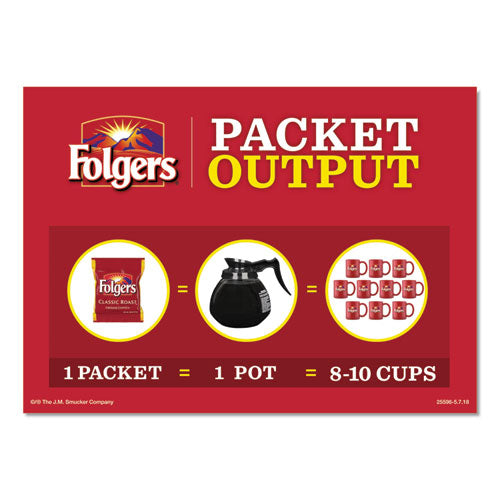 Folgers Coffee, Classic Roast, 0.9 oz Fractional Packs, 36-Carton 2550006125