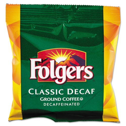 Folgers Ground Coffee Classic Roast Decaffeinated 1.5 oz Fraction Pack (42 Count) 06433