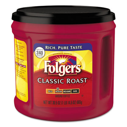 Folgers Coffee Classic Roast Ground 30.5 oz Canister 20421