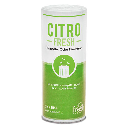 Fresh Products Citro Fresh Dumpster Odor Eliminator, Citronella, 12 oz Canister, 12-Carton CITRO12