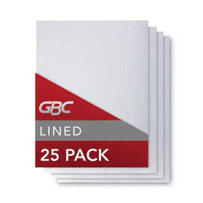 GBC Design View Presentation Binding System Covers, 11 x 8.5, Clear, 25-Pack 2514496P
