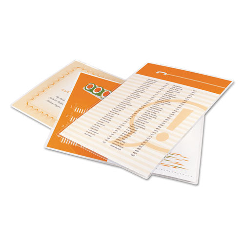 GBC UltraClear Thermal Laminating Pouches, 3 mil, 9" x 11.5", Gloss Clear, 100-Pack 3745022B