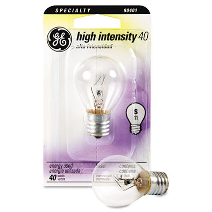 GE Incandescent S11 Appliance Light Bulb, 40 W 35156