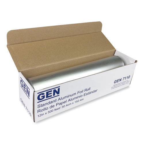 GEN Standard Aluminum Foil Roll, 12" x 500 ft, 6-Carton GEN7110CT