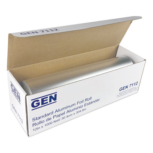 GEN Standard Aluminum Foil Roll, 12" x 1,000 ft, 6-Carton GEN7112CT