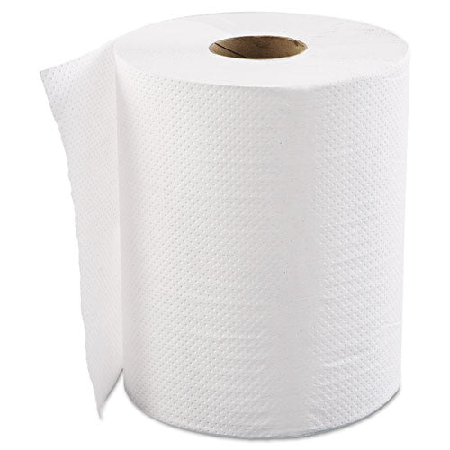 GEN Hardwound Roll Towels, 1-Ply, White, 8" x 600 ft, 12 Rolls-Carton GENHWTWHI