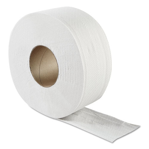 GEN JRT Jumbo Bath Tissue, Septic Safe, 2-Ply, White, 3.3" x 500 ft, 12-Carton GULT9