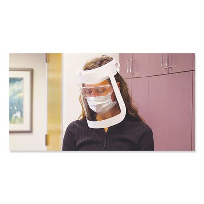 SCT Face Shield, 20.5 to 26.13 x 10.69, One Size Fits All, White-Clear, 225-Carton 51SHLD100