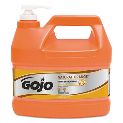 GOJO NATURAL ORANGE Smooth Hand Cleaner, Citrus Scent, 1 gal Pump Dispenser, 4-Carton 0945-04