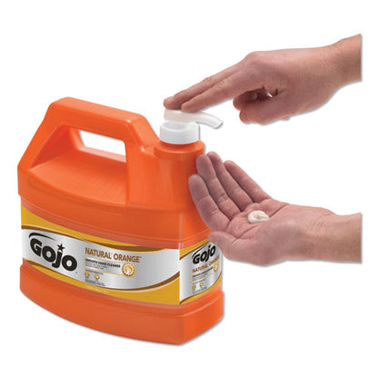 GOJO NATURAL ORANGE Smooth Hand Cleaner, Citrus Scent, 1 gal Pump Dispenser, 4-Carton 0945-04