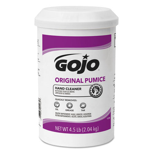 GOJO Original Pumice Hand Cleaner, Lemon, 4.5 lb Cartridge, 6-Carton 1135-06