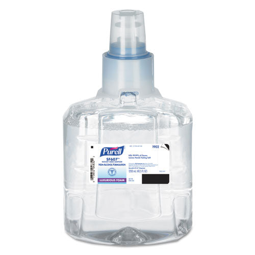 Purell SF607 Instant Foam Hand Sanitizer, 1200 mL Refill, Fragrance Free, 2-Carton 1902-02