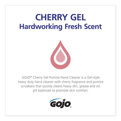 GOJO Cherry Gel Pumice Hand Cleaner, Cherry Scent, 1 gal 2358-02