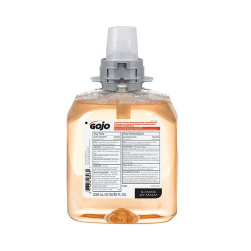 GOJO Luxury Foam Antibacterial Handwash, Fresh Fruit, 1,250 mL Refill, 4-Carton 5162-04