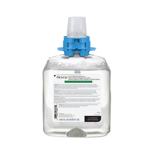 Provon Green Certified Foam Hand Cleaner, Fragrance-Free, 1,250 mL Refill, 4-Carton 5182-04