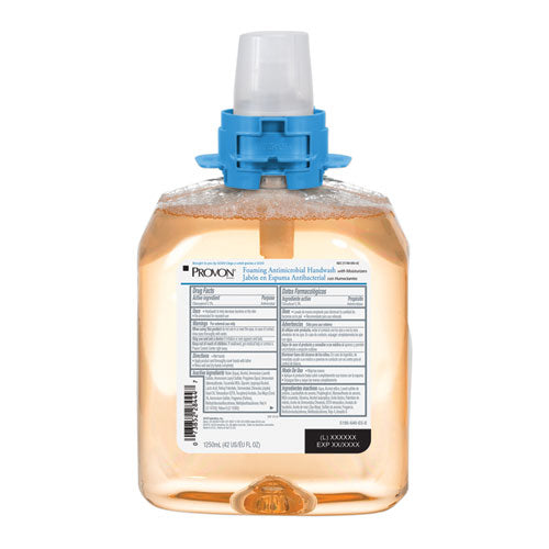 Provon Foam Antimicrobial Handwash, Moisturizer, FMX-12 Dispenser, Light Fruity, 1,250 mL Refill, 4-Carton 5186-04