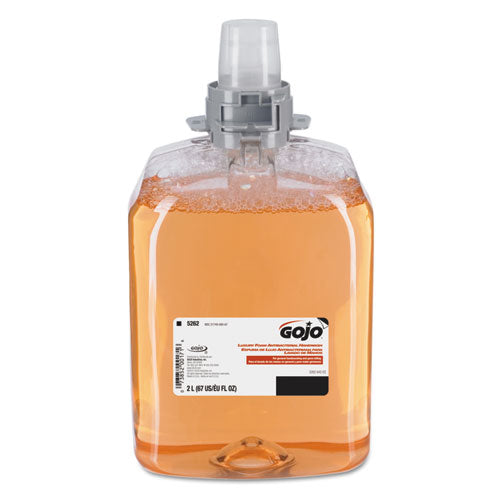 GOJO FMX 20 Luxury Foam Antibacterial Handwash, Fresh Fruit, 2,000 mL, 2-Carton 5262-02