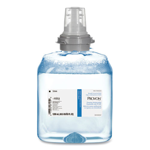 Provon Foaming Antimicrobial Handwash with PCMX, Floral, 1,200 mL Refill for TFX Dispenser, 2-Carton 5344-02