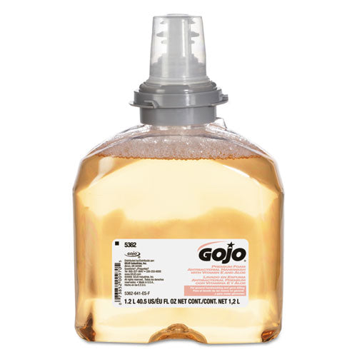 GOJO Premium Foam Antibacterial Hand Wash, Fresh Fruit Scent, 1,200 mL, 2-Carton 5362-02