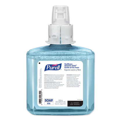 Purell Healthcare HEALTHY SOAP Gentle and Free Foam, Fragrance-Free, 1,200 mL, For ES6 Dispensers, 2-Carton 6472-02