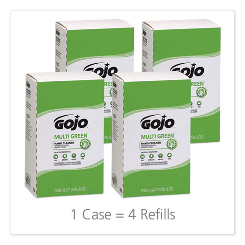 GOJO MULTI GREEN Hand Cleaner Refill, Citrus Scent, 2,000 mL, 4-Carton 7265-04