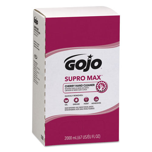 GOJO SUPRO MAX Cherry Lotion Hand Cleaner, 2,000 mL Refill, 4-Carton 7282-04