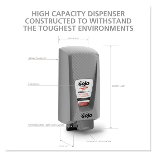 GOJO PRO 5000 Hand Soap Dispenser, 5,000 mL, 9.31 x 7.6 x 21.2, Gray 7500-01