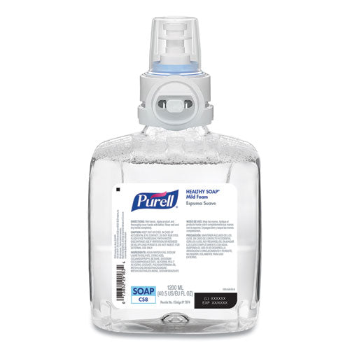 Purell Professional HEALTHY SOAP Mild Foam, Fragrance-Free, 1,200 mL, For CS8 Dispensers, 2-Carton 7874-02