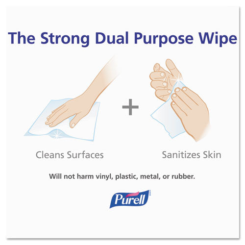 Purell Hand Sanitizer Wipes Wall Mount Dispenser, 1,200-1,500 Wipe Capacity, 13.3 x 11 x 10.88, White 9019-01