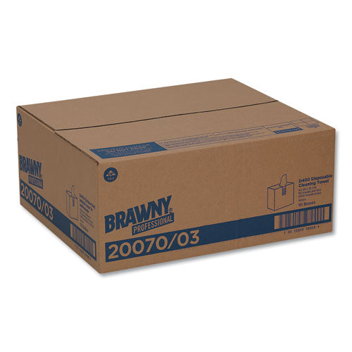 Brawny Professional Medium Duty Premium DRC Wipers, 9 1-4 x 16 3-8, White, 90 Wipes-Box, 10 Boxes-Carton 20070-03