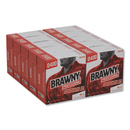 Brawny Professional Medium Duty Premium DRC Wipers, 9 1-4 x 16 3-8, White, 90 Wipes-Box, 10 Boxes-Carton 20070-03