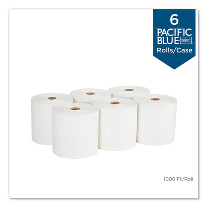 Georgia Pacific Professional Pacific Blue Basic  Nonperf Paper Towels, 7  7-8 x 1000 ft, White, 6 Rolls-CT 26100