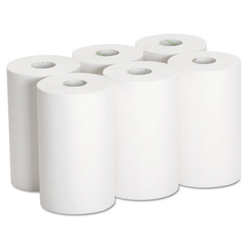 Georgia Pacific Professional Hardwound Paper Towel Roll, Nonperforated, 9 x 400ft, White, 6 Rolls-Carton 26610